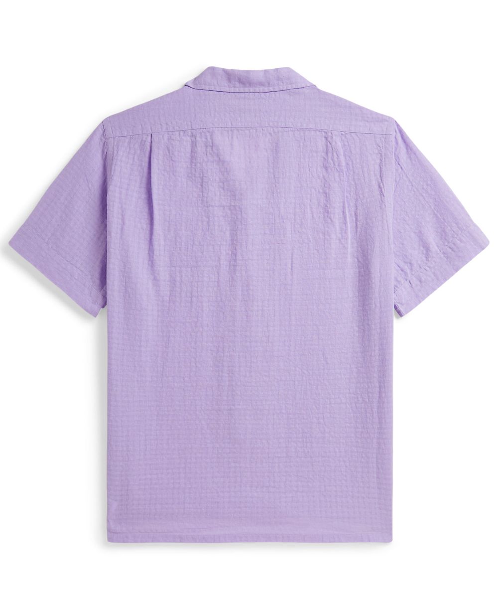 Classic-Fit Linen-Blend Seersucker Shirt