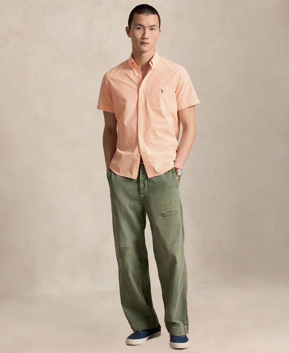 Men's RL Prepster Classic-Fit Seersucker Shirt
