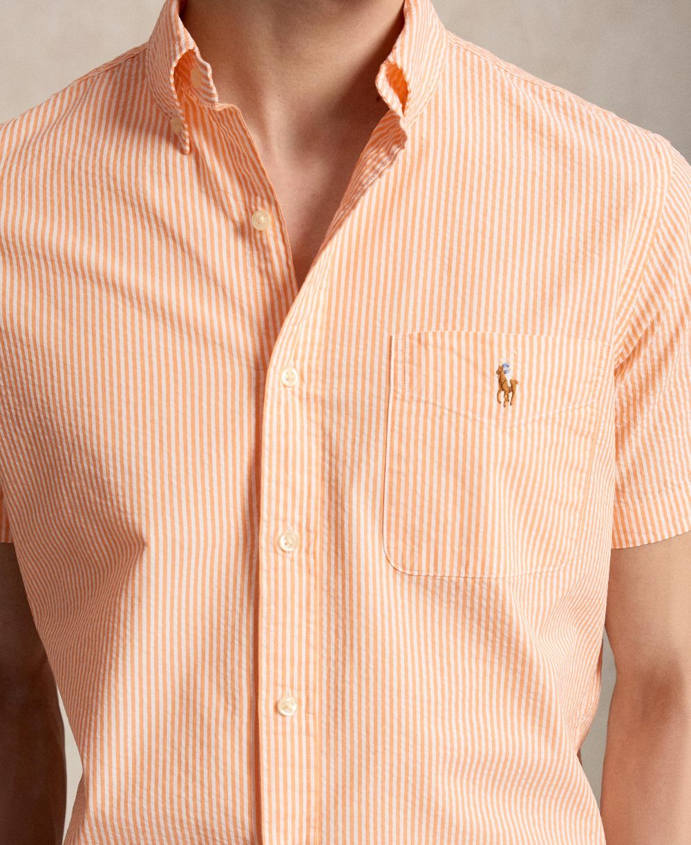 Men's RL Prepster Classic-Fit Seersucker Shirt
