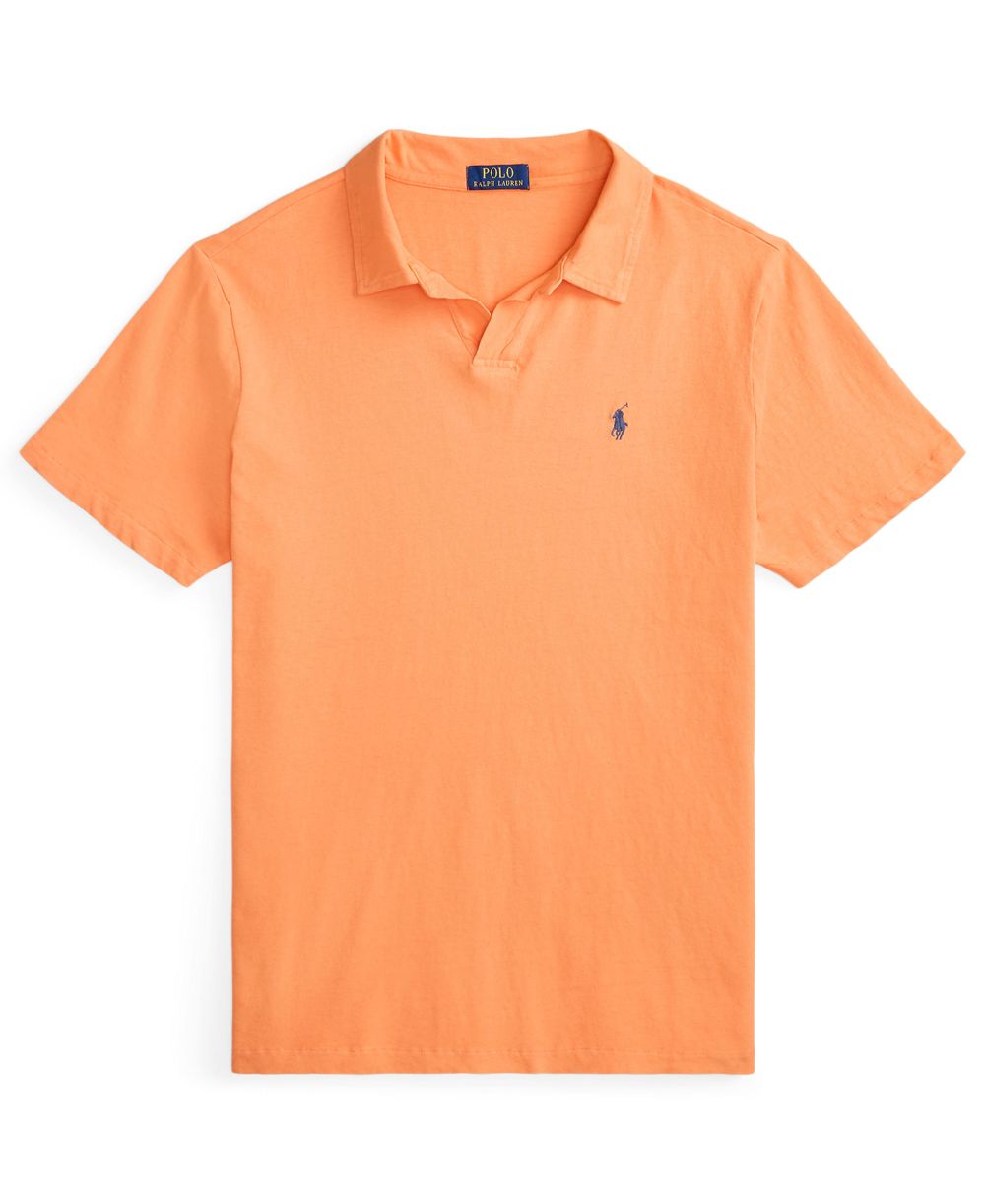 Standard Fit Cotton-Linen Polo Shirt