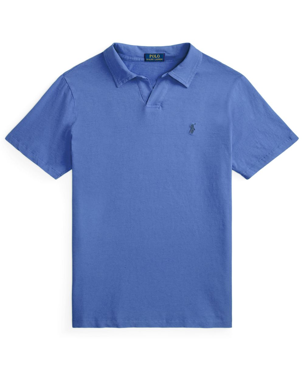 Standard Fit Cotton-Linen Polo Shirt