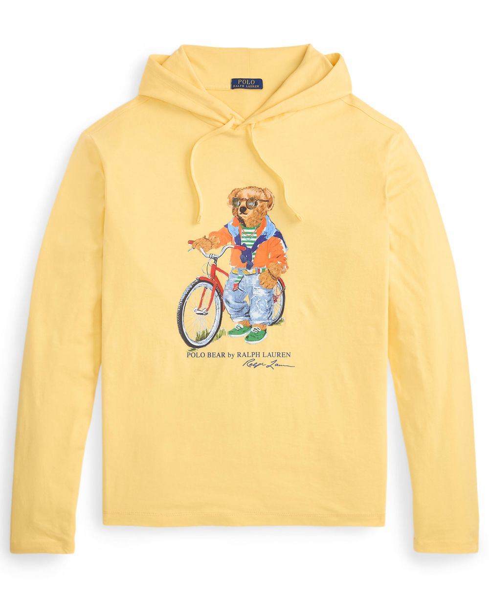Men's Big & Tall Polo Bear Jersey Hooded T-Shirt