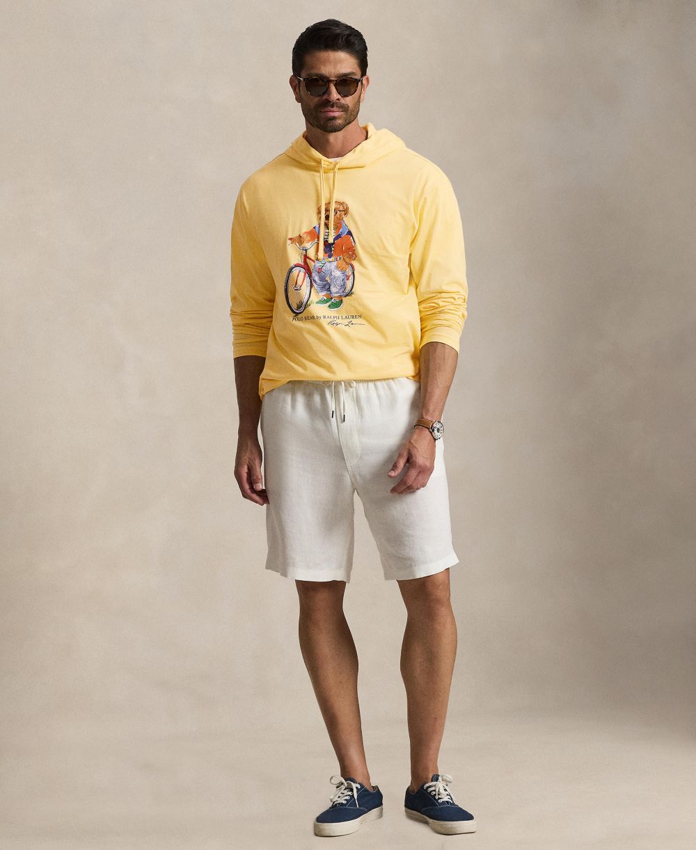 Men's Big & Tall Polo Bear Jersey Hooded T-Shirt
