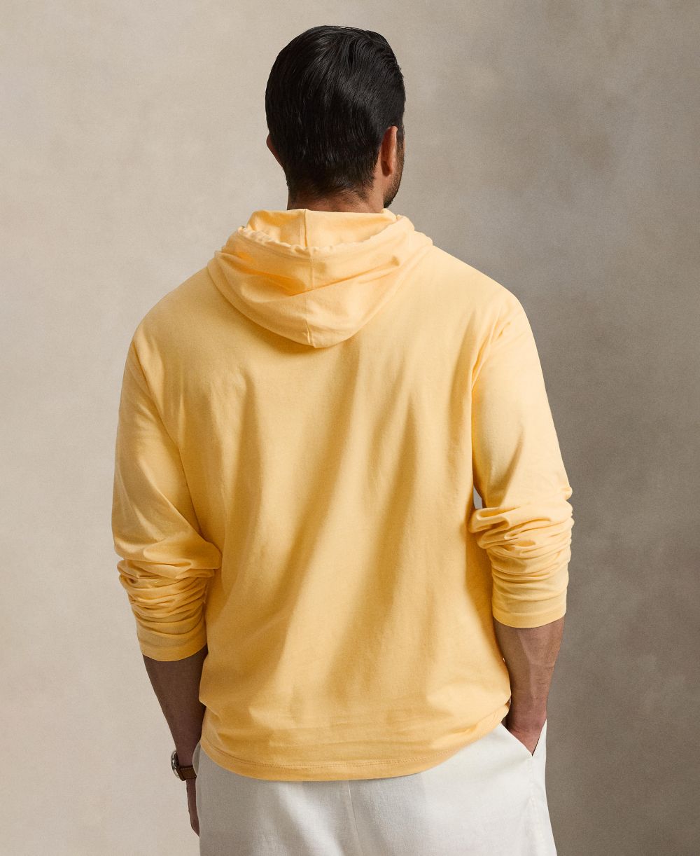 Men's Big & Tall Polo Bear Jersey Hooded T-Shirt