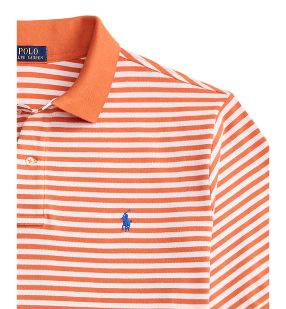 Men's Big & Tall Striped Mesh Polo Shirt