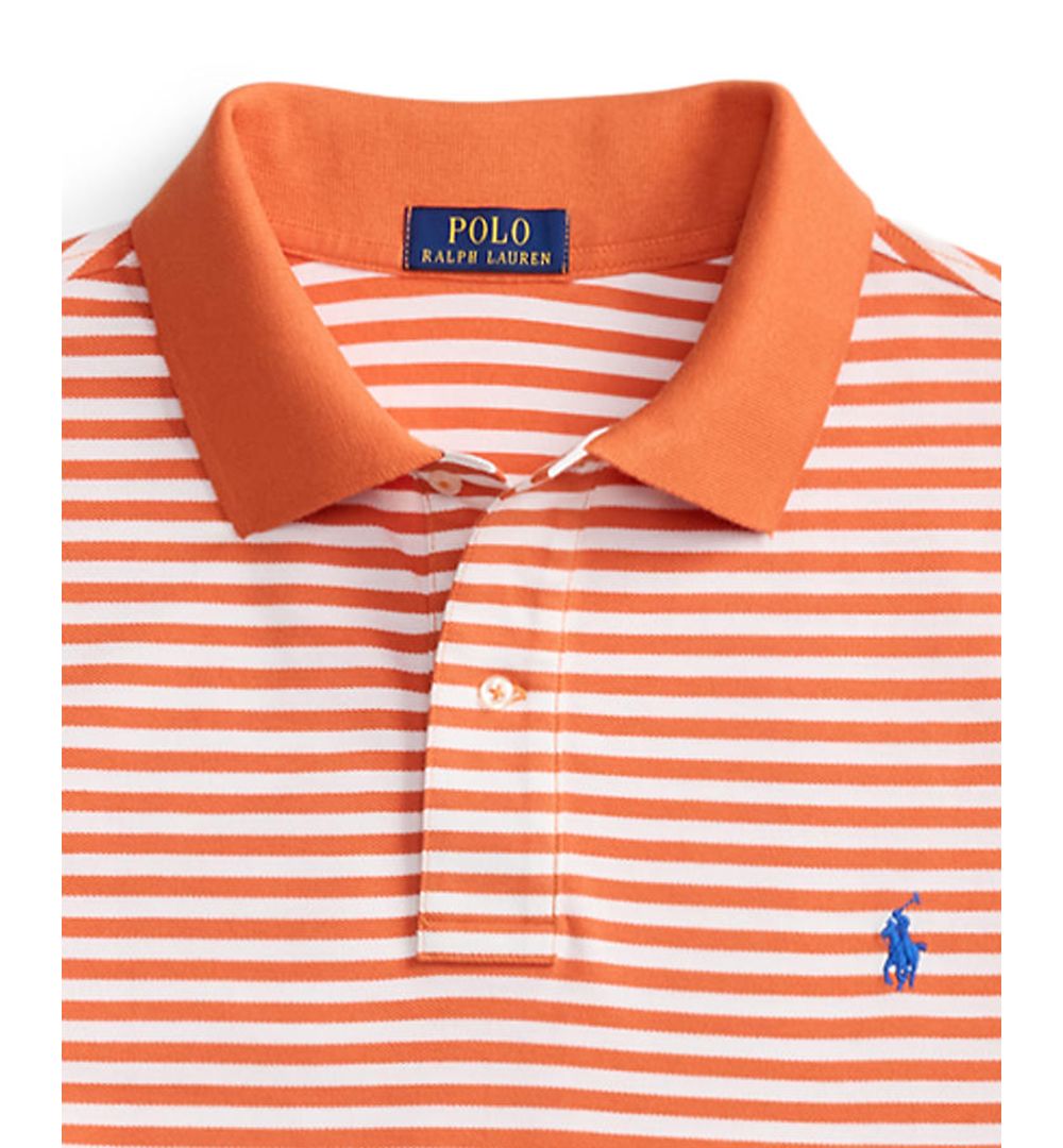 Men's Big & Tall Striped Mesh Polo Shirt