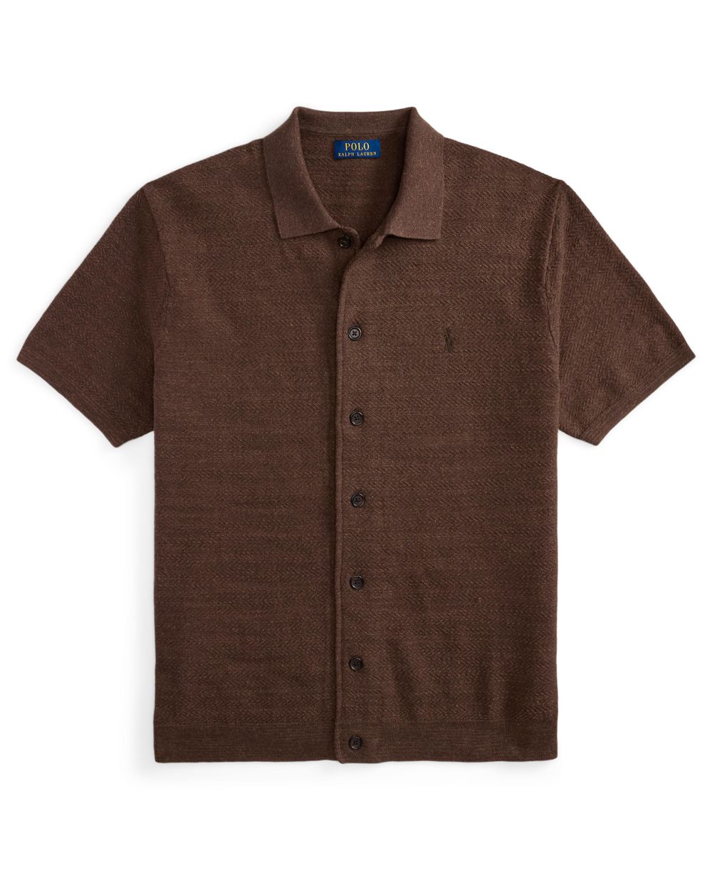 Men's Cotton-Linen Cardigan Shirt