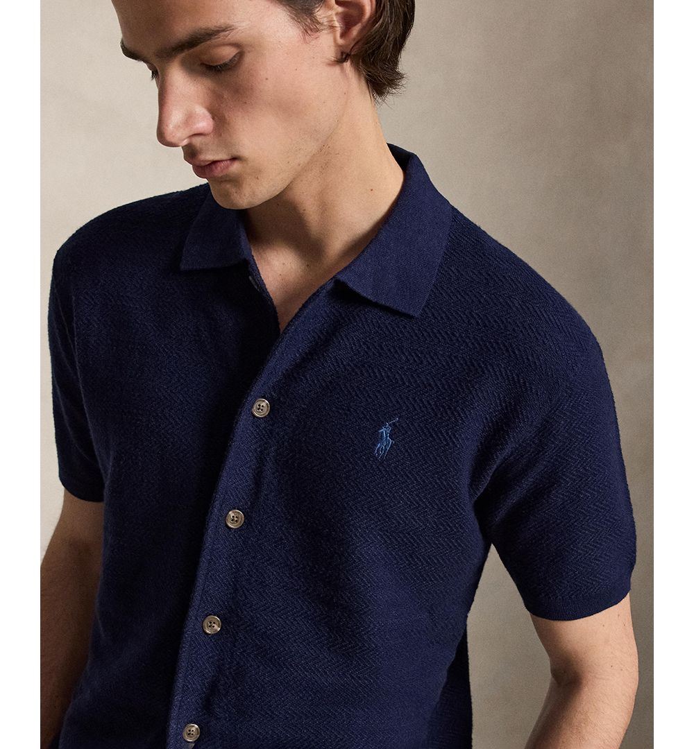 Men's Cotton-Linen Cardigan Shirt