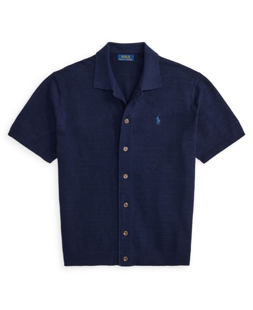 Men's Cotton-Linen Cardigan Shirt