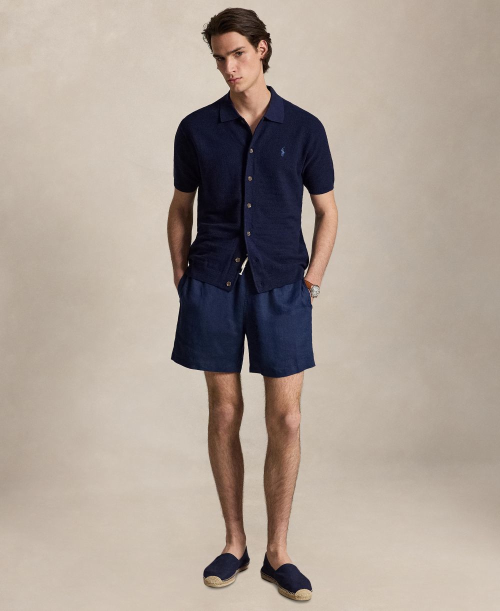 Men's Cotton-Linen Cardigan Shirt