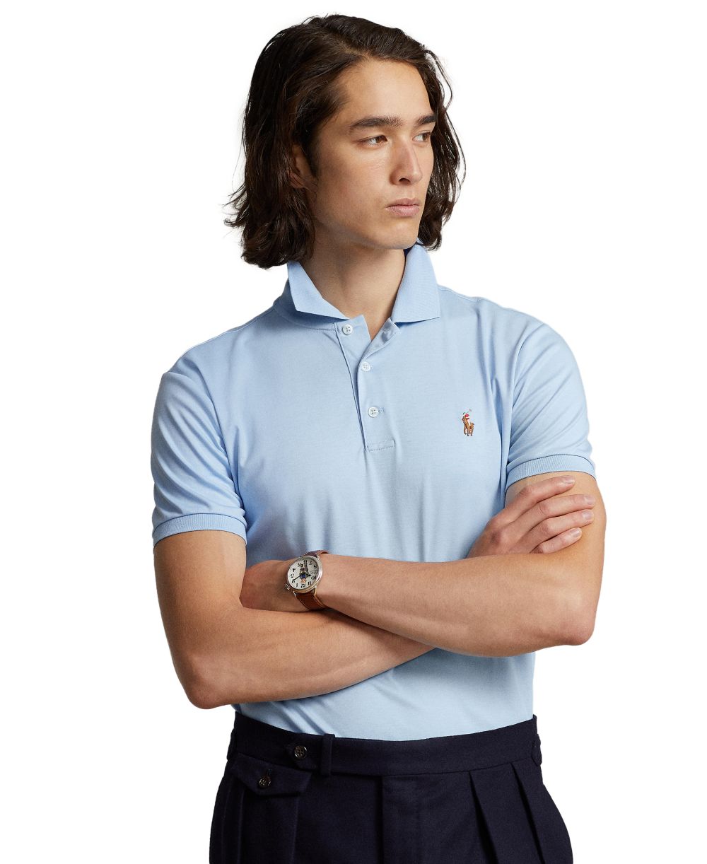 Men’s Slim-Fit Soft Cotton Polo Shirt