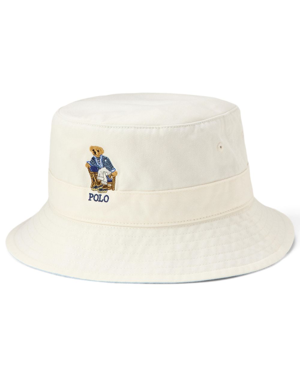 Men's Bear Twill Bucket Hat