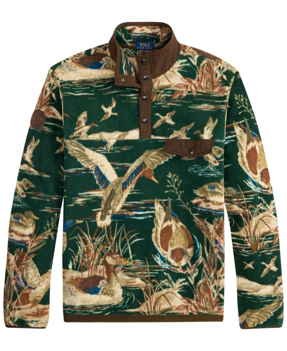 Men's Duck-Print Brushed Fleece Sweatshirt