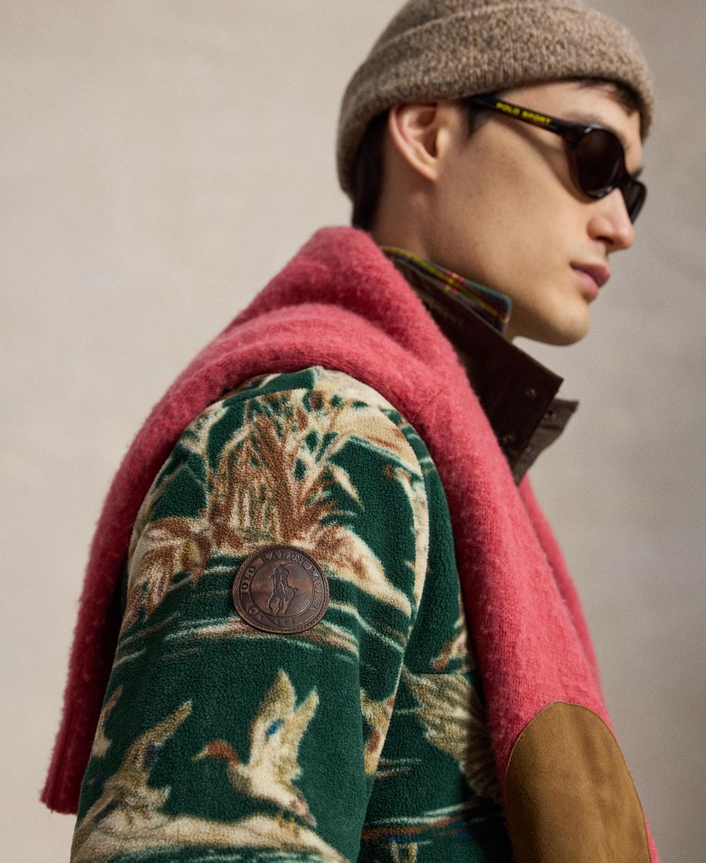 Men's Duck-Print Brushed Fleece Sweatshirt