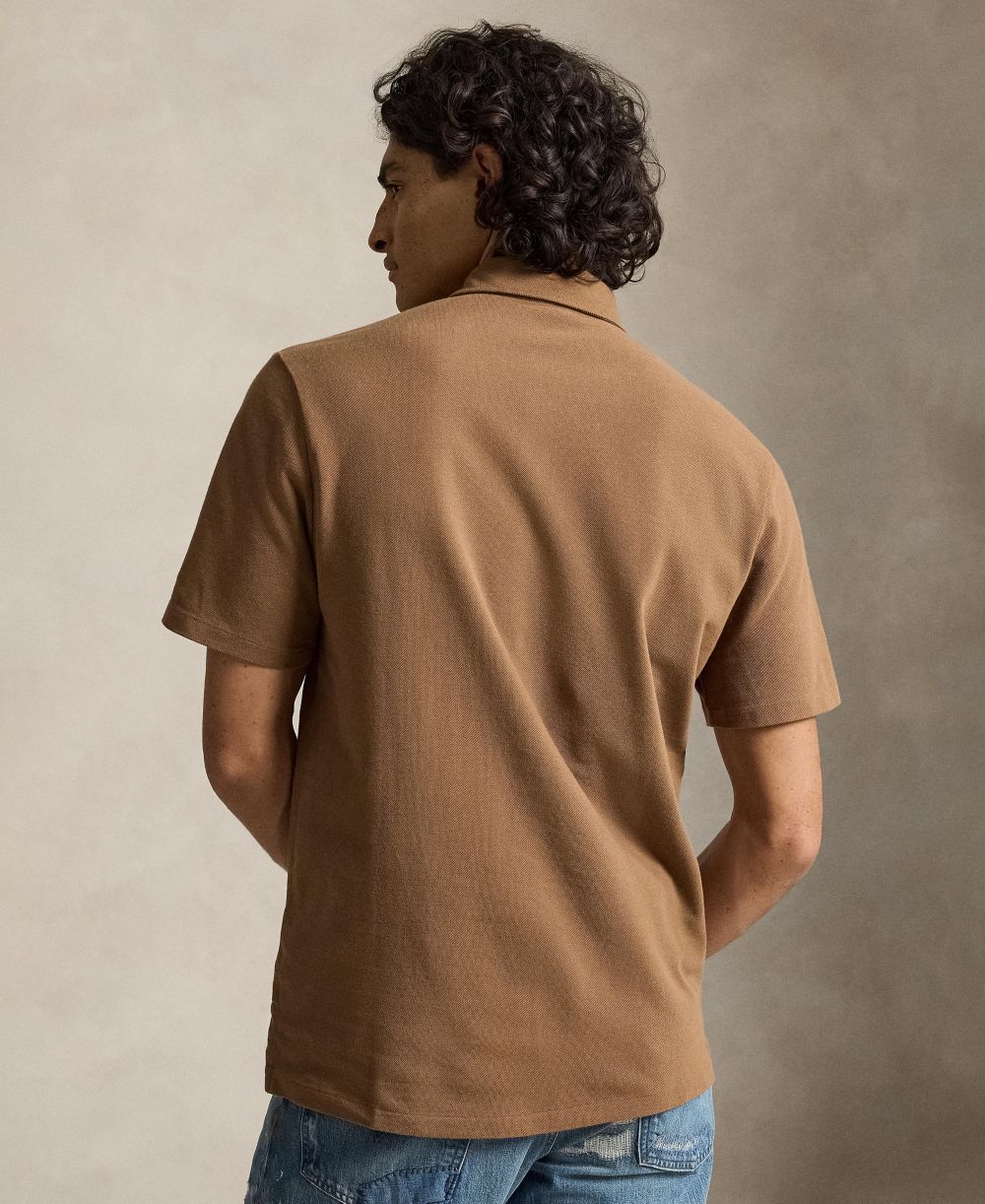 Men's Classic-Fit Polo Bear Mesh Polo Shirt