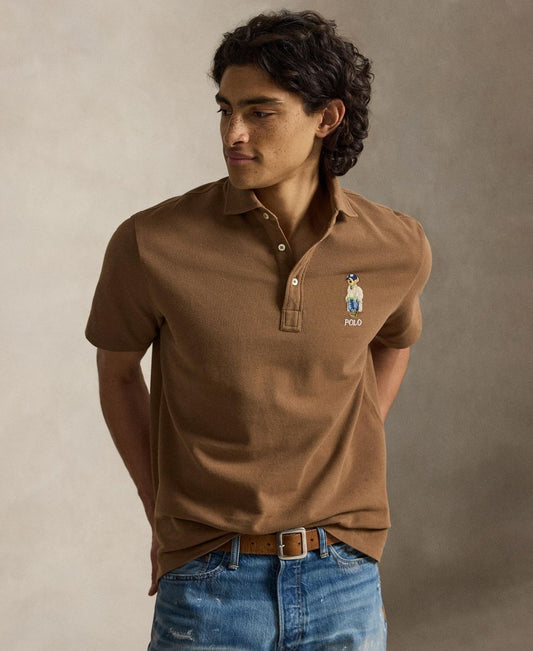 Men's Classic-Fit Polo Bear Mesh Polo Shirt