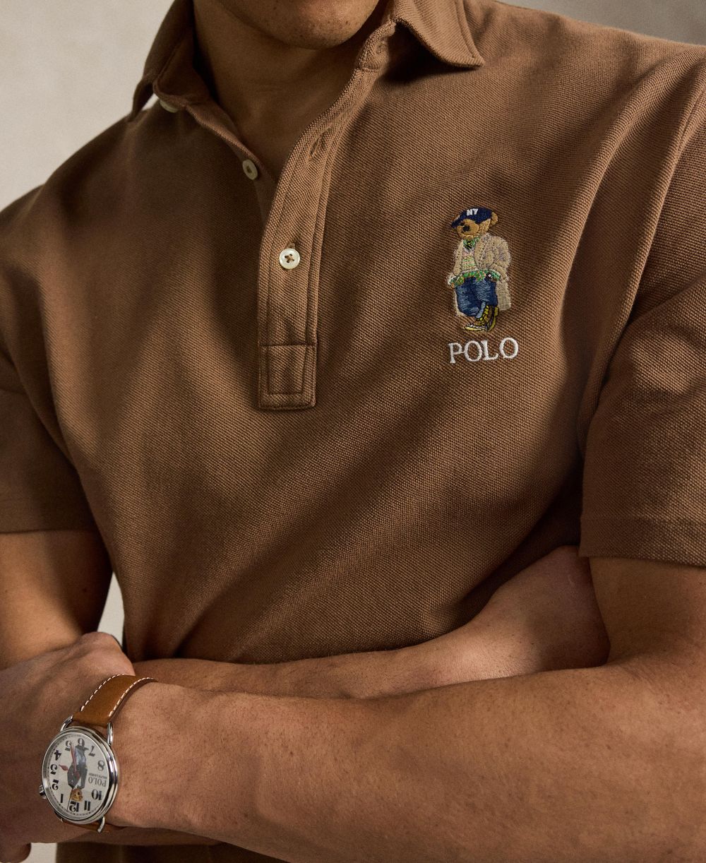 Men's Classic-Fit Polo Bear Mesh Polo Shirt