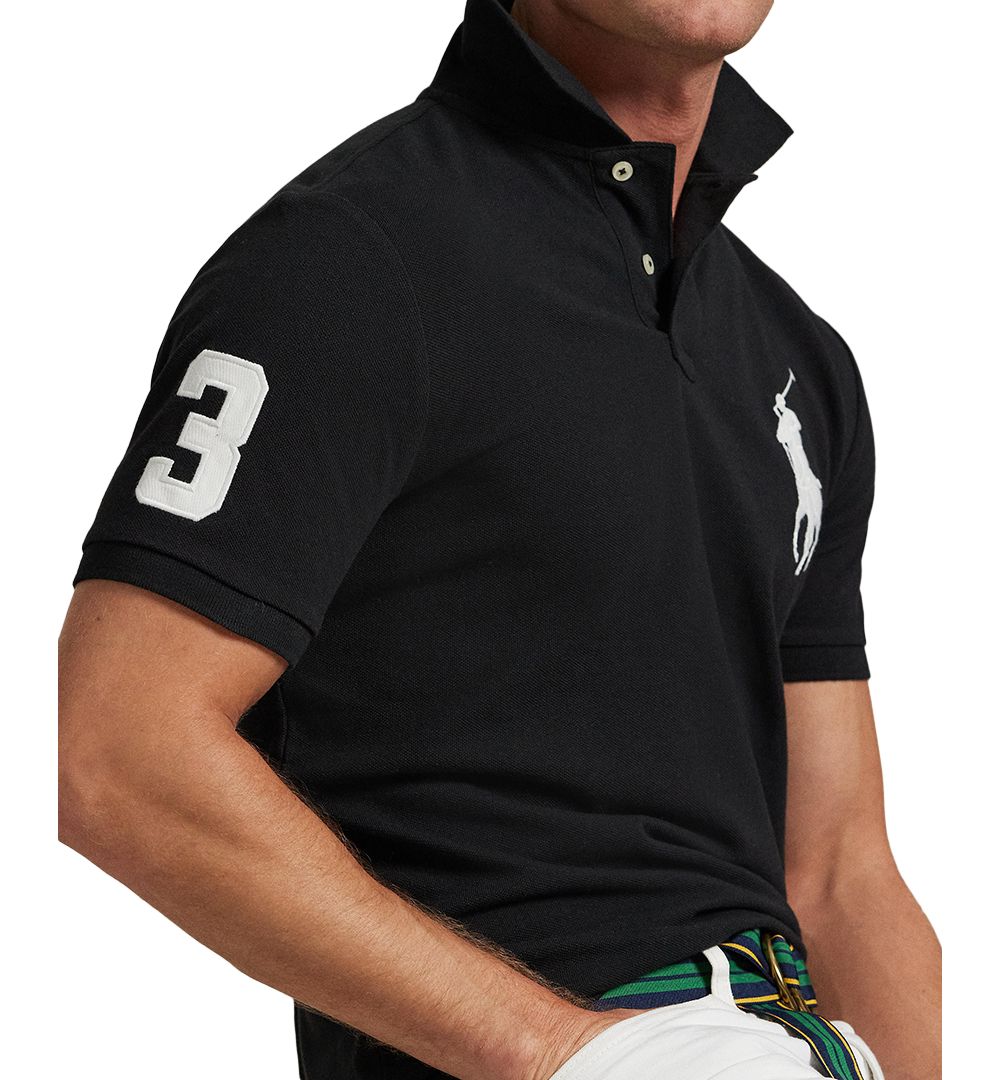 Men's Big Pony Custom Slim-Fit Mesh Polo Shirt
