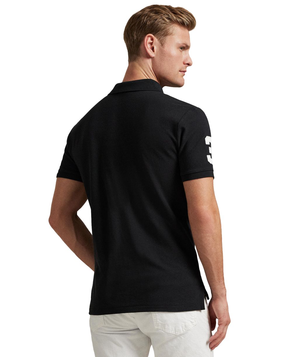 Men's Big Pony Custom Slim-Fit Mesh Polo Shirt