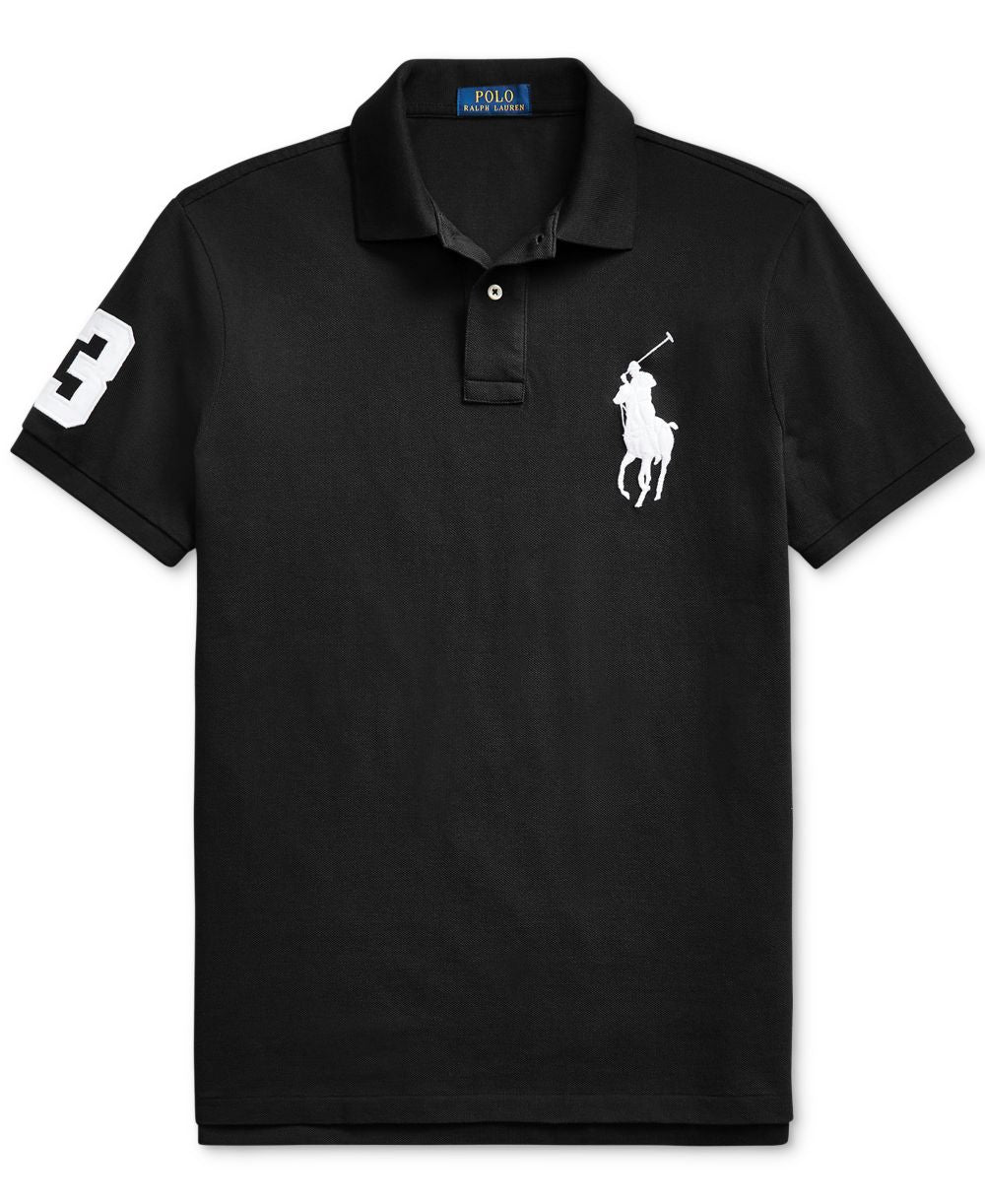 Men's Big Pony Custom Slim-Fit Mesh Polo Shirt