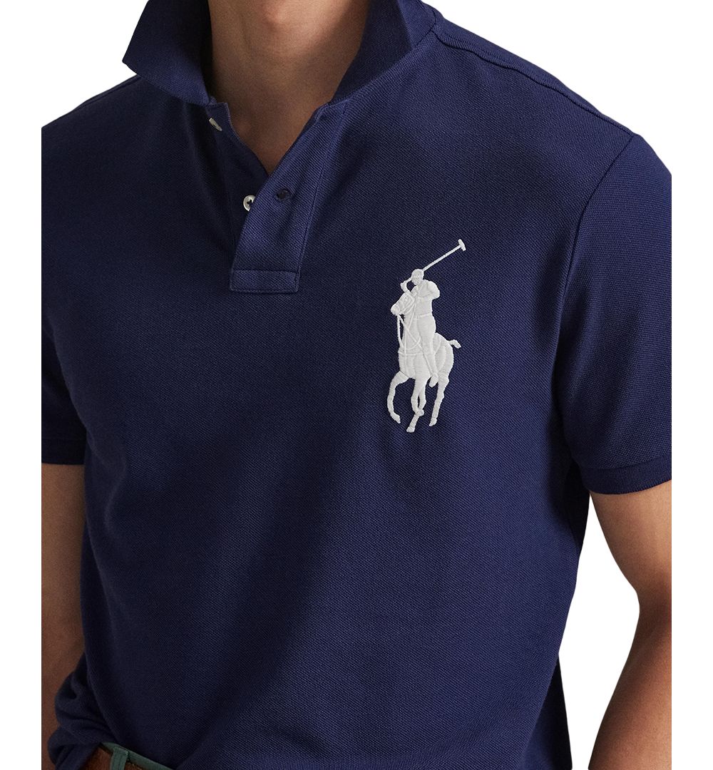 Men's Big Pony Custom Slim-Fit Mesh Polo Shirt