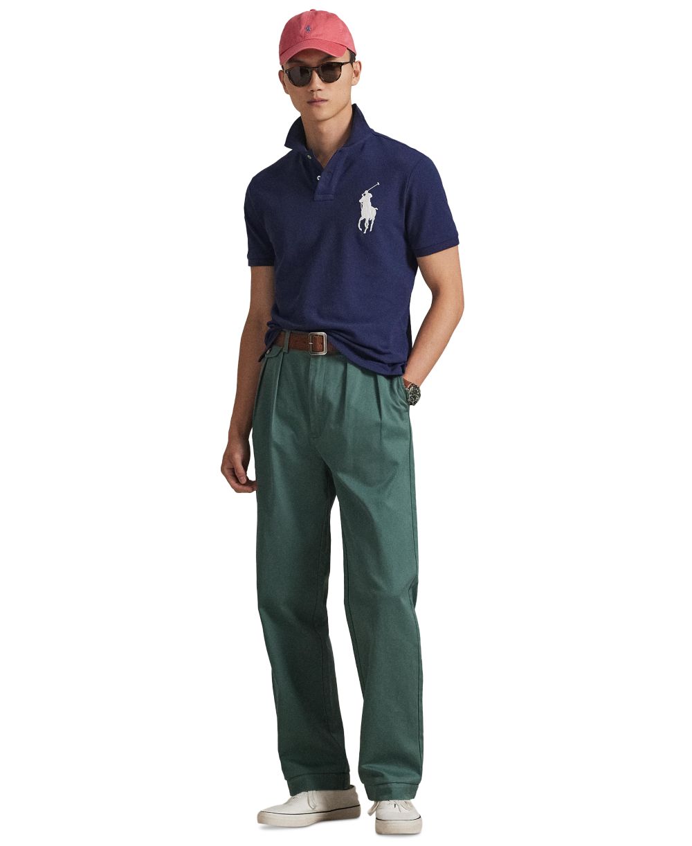 Men's Big Pony Custom Slim-Fit Mesh Polo Shirt