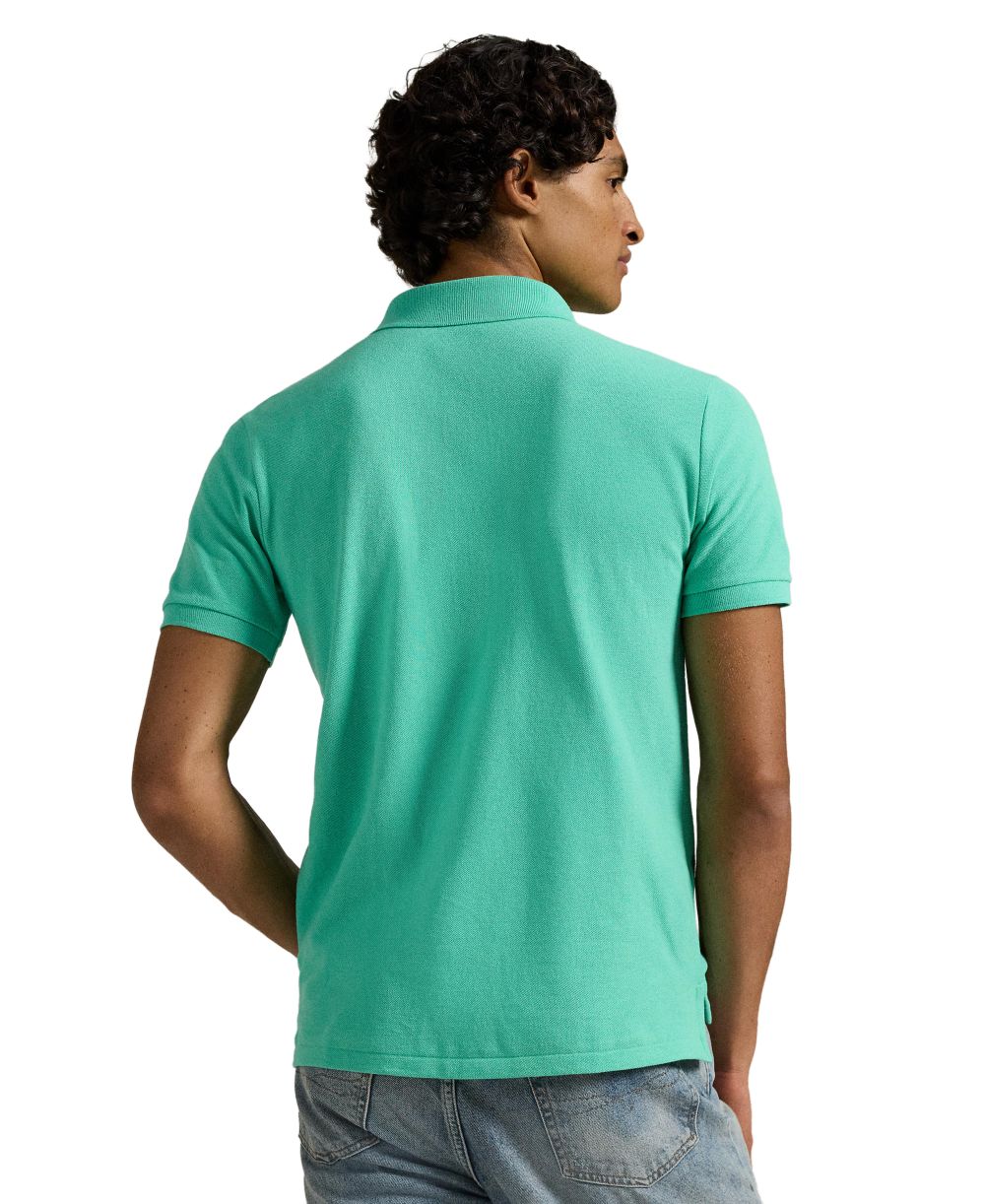 Men's Custom Slim-Fit Mesh Polo Shirt