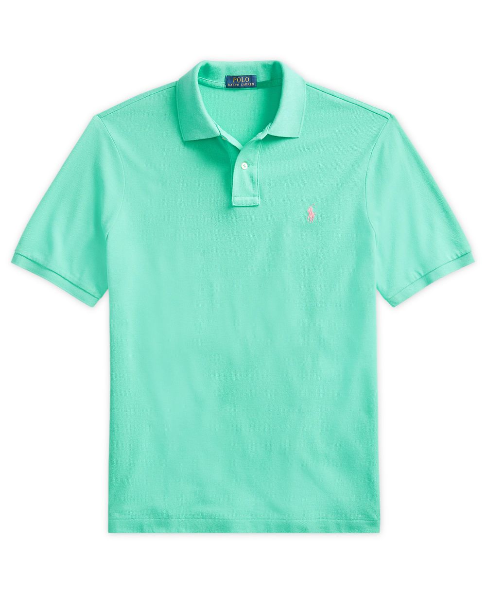 Men's Custom Slim-Fit Mesh Polo Shirt
