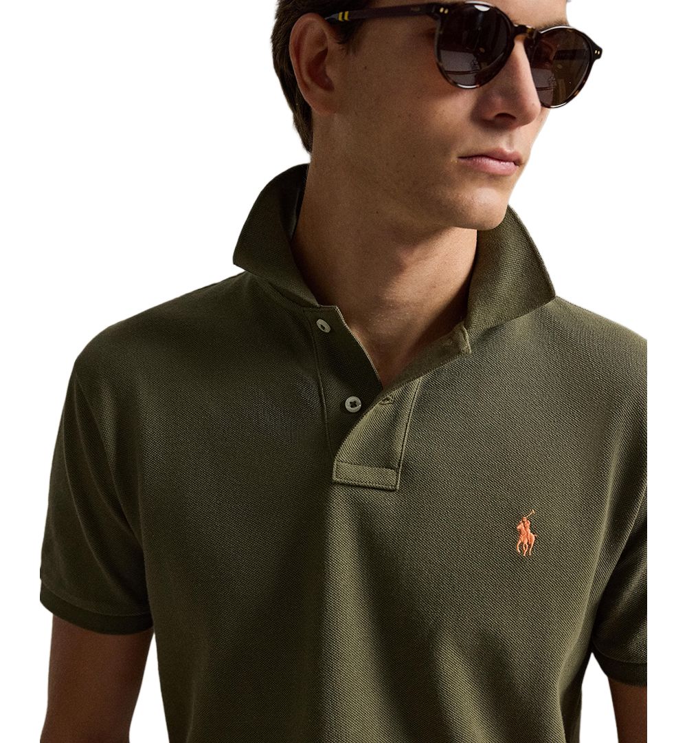 Men's Custom Slim-Fit Mesh Polo Shirt