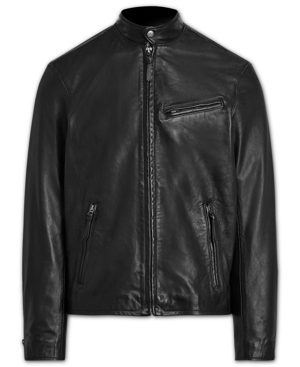 Men's Café Racer Leather Jacket
