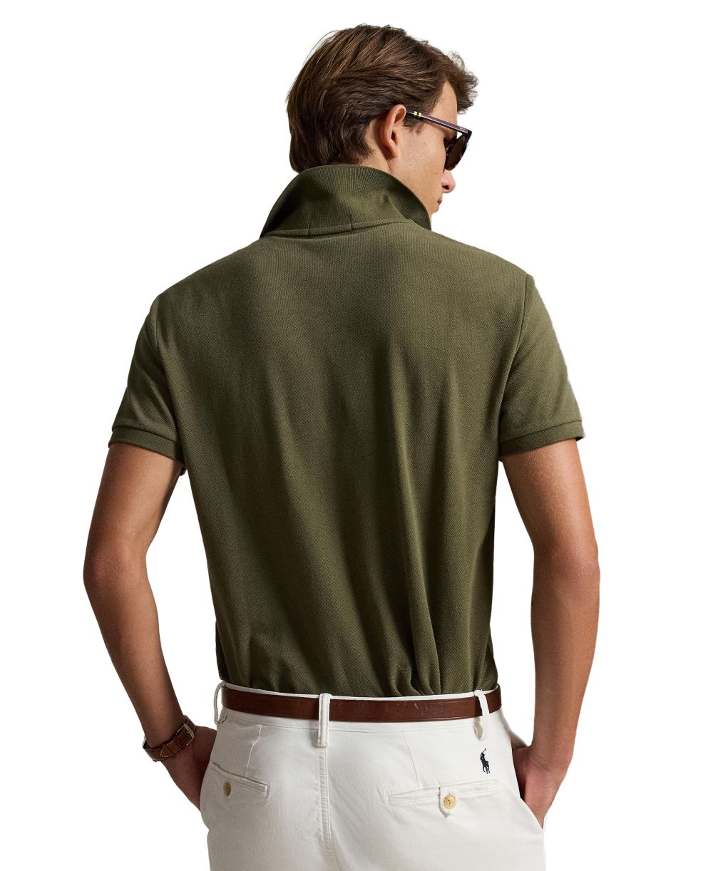 Men's Custom Slim-Fit Mesh Polo Shirt
