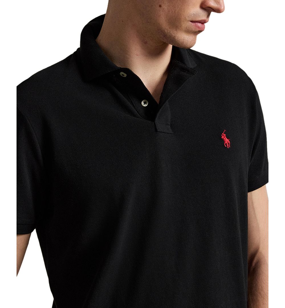 Men's Custom Slim-Fit Mesh Polo Shirt