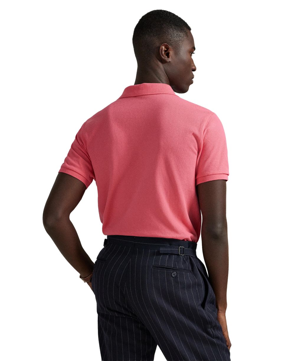 Men's Custom Slim-Fit Mesh Polo Shirt