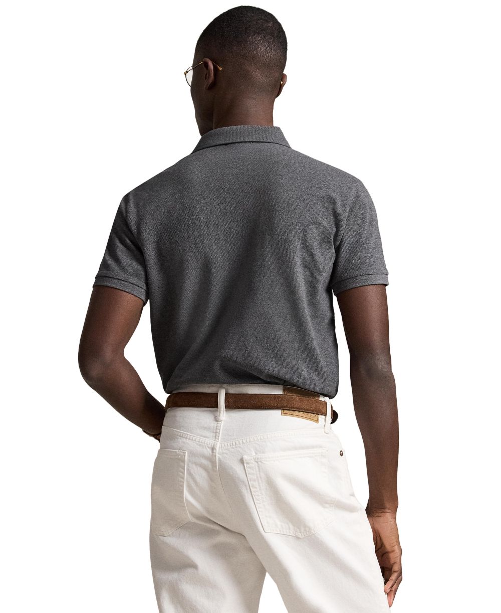 Men's Custom Slim-Fit Mesh Polo Shirt