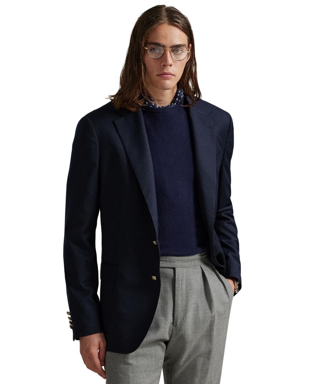 Men's Polo Modern Wool-Blend Gabardine Blazer