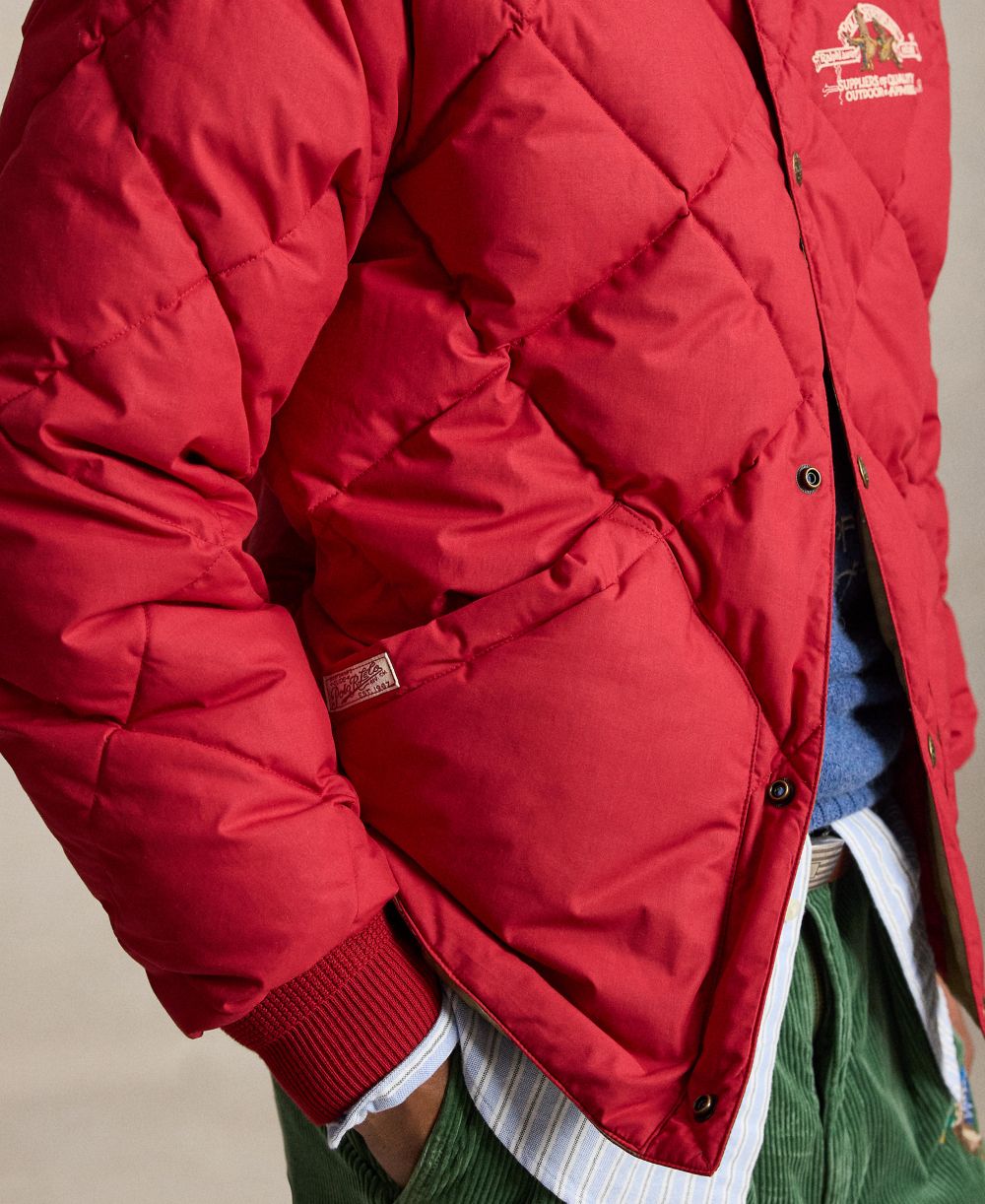 Men's Quilted Polo Sportsman Jacket