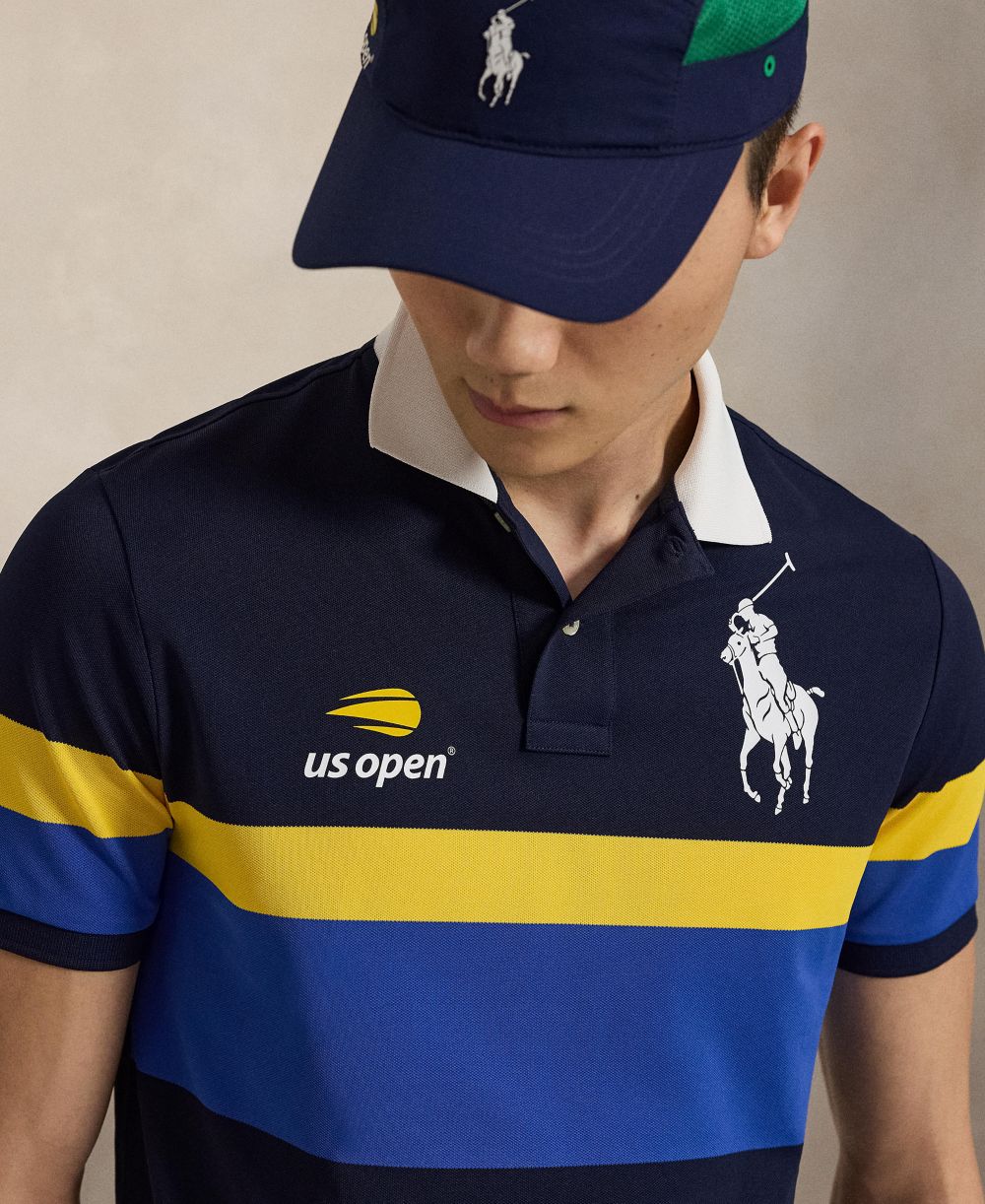 Men's US Open Ball Crew Stripe Polo Shirt
