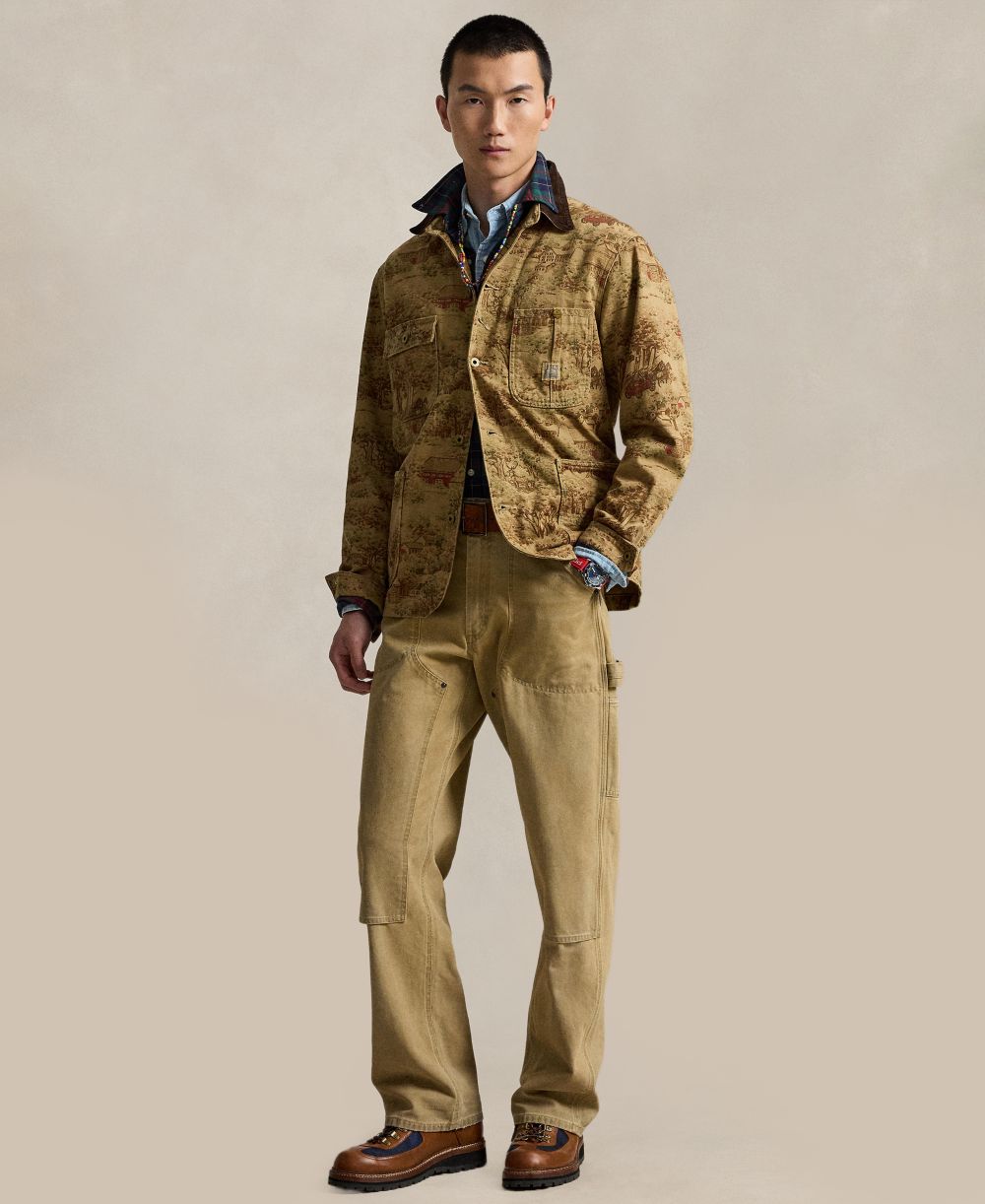 Men's Printed Utility Jacket