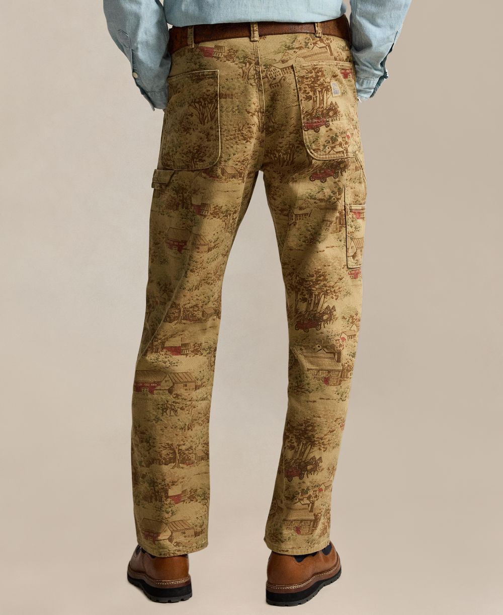 Men's Polo Printed Carpenter Regular-Fit Jeans