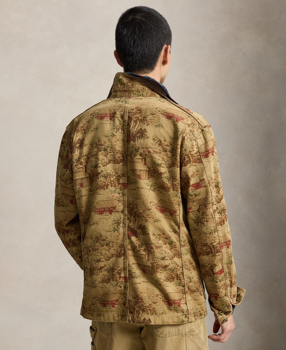 Men's Printed Utility Jacket