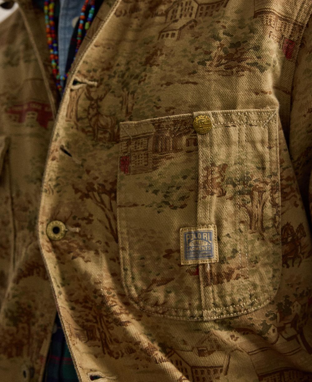 Men's Printed Utility Jacket