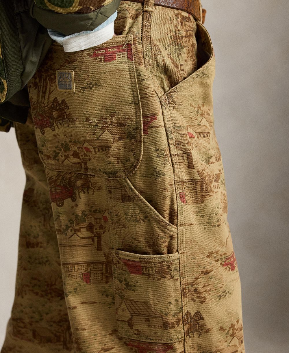 Men's Polo Printed Carpenter Regular-Fit Jeans