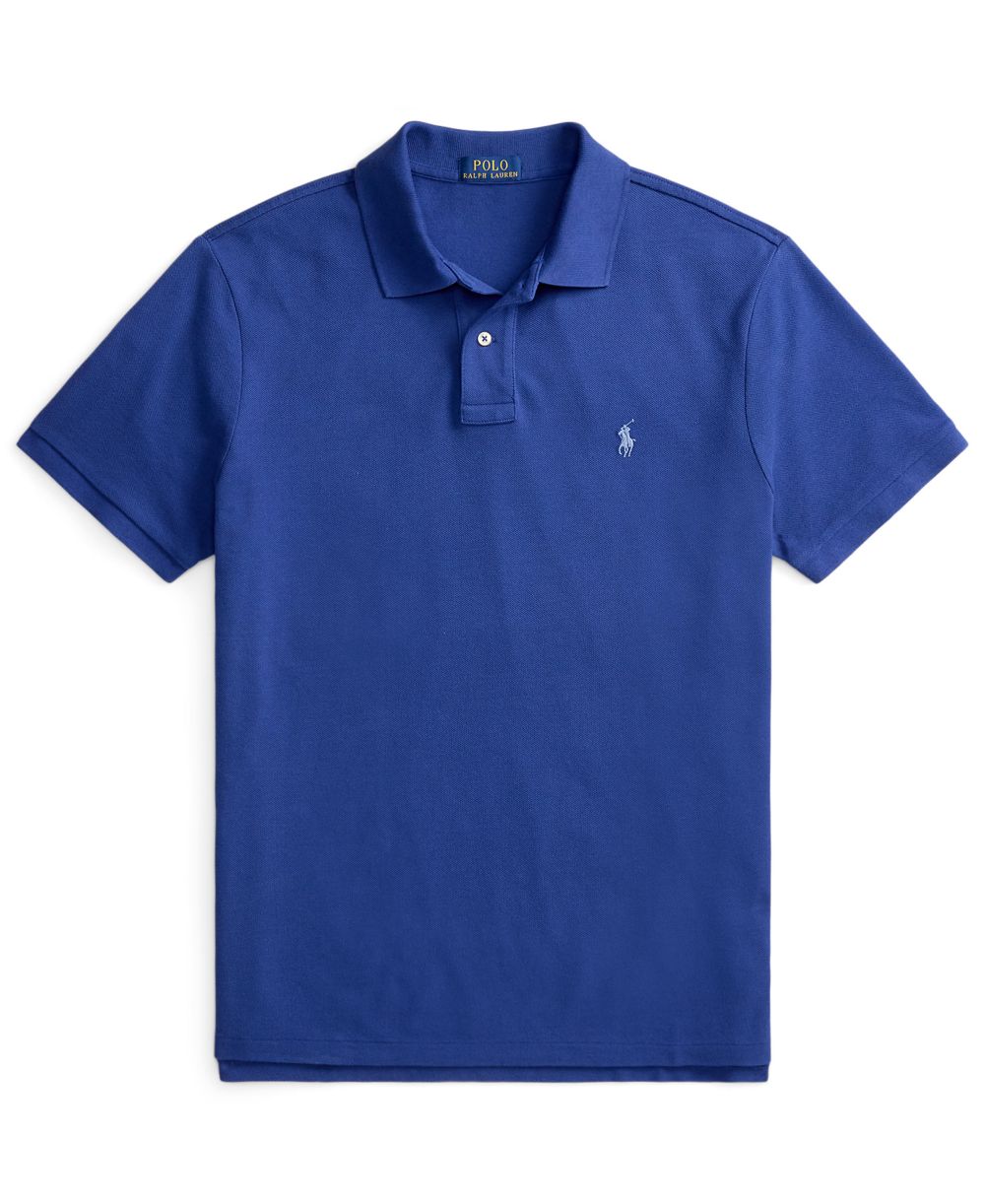 Men's Custom Slim-Fit Mesh Polo Shirt