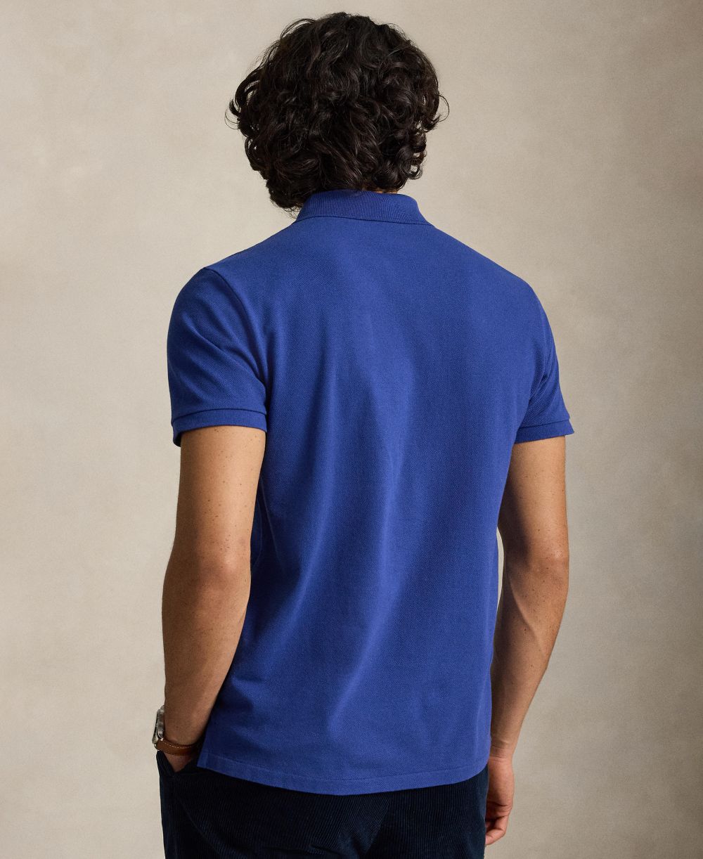 Men's Custom Slim-Fit Mesh Polo Shirt