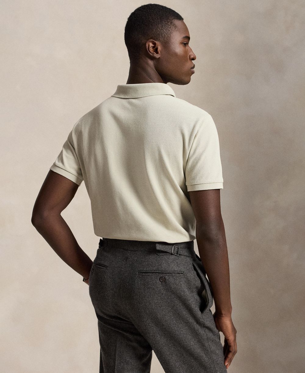 Men's Custom Slim-Fit Mesh Polo Shirt