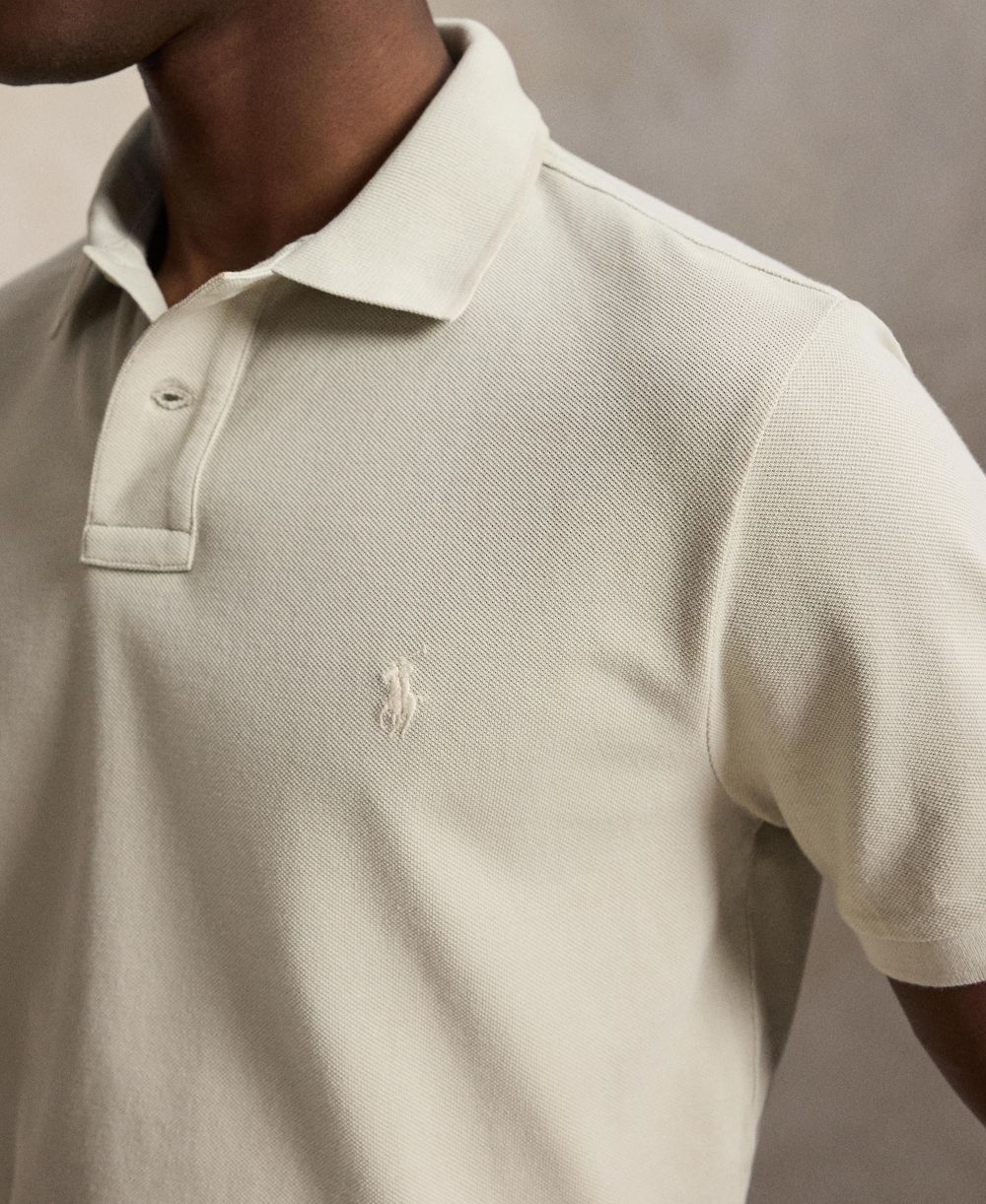 Men's Custom Slim-Fit Mesh Polo Shirt