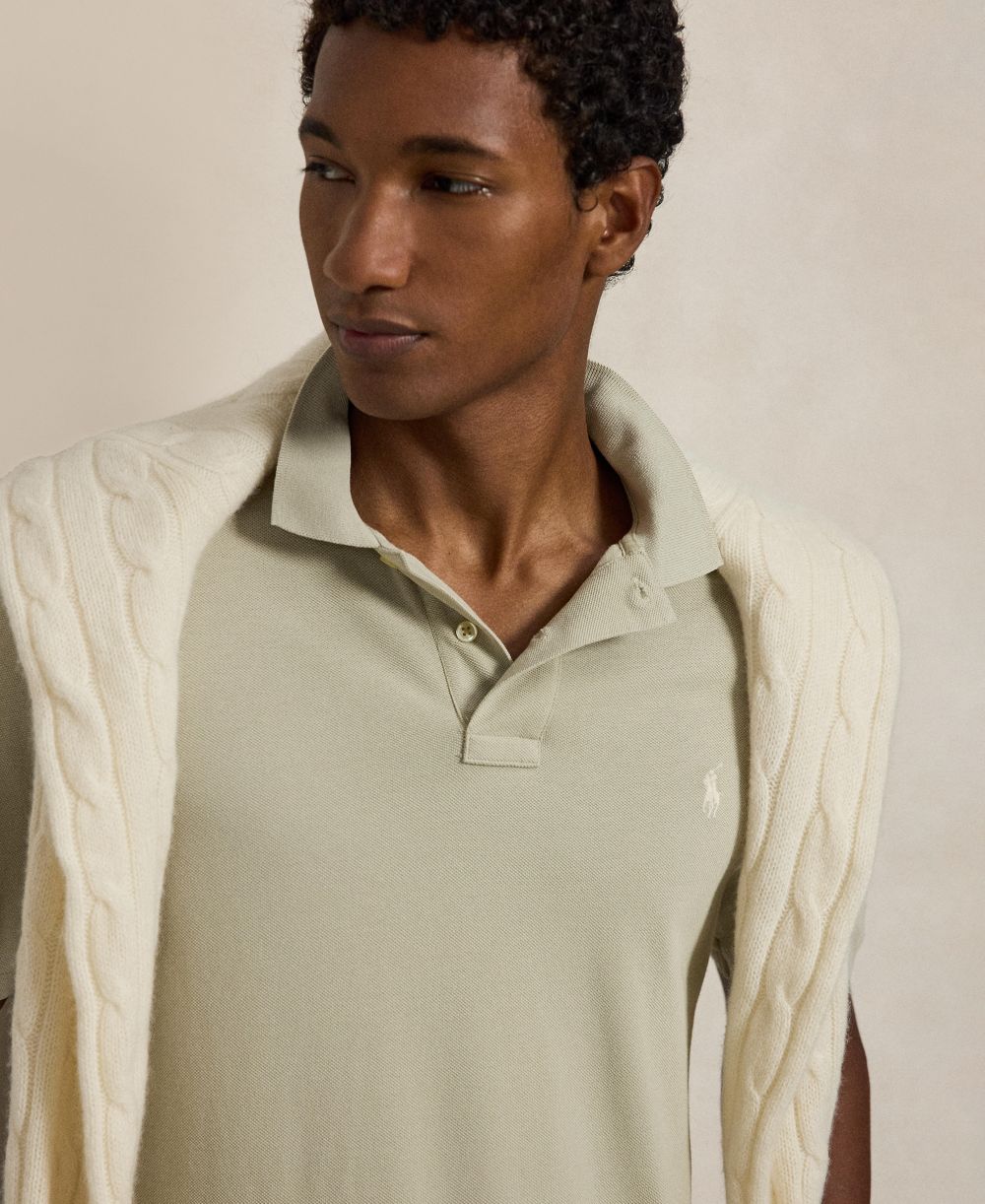 Men's Classic-Fit Mesh Polo Shirt