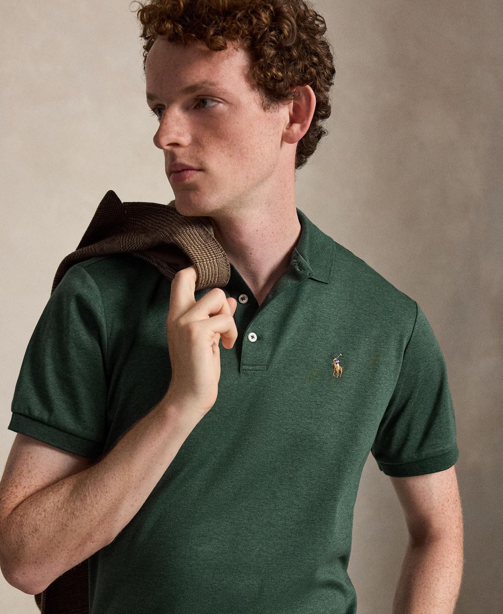 Men’s Slim-Fit Soft Cotton Polo Shirt