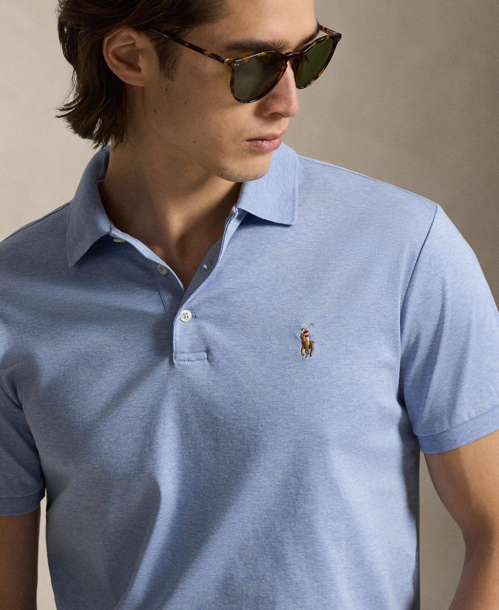 Men’s Slim-Fit Soft Cotton Polo Shirt