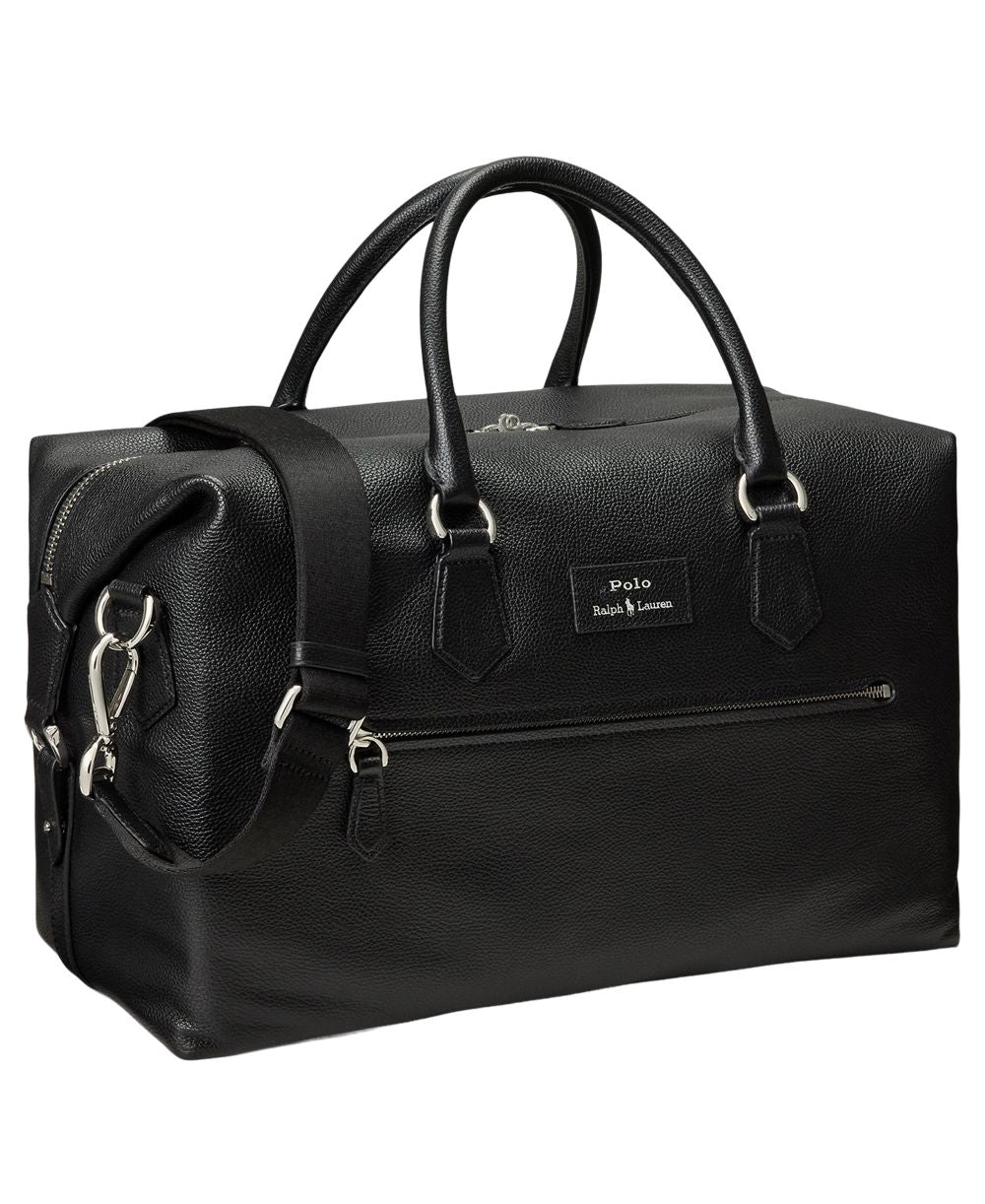 Men's Pebbled Leather Duffel Bag